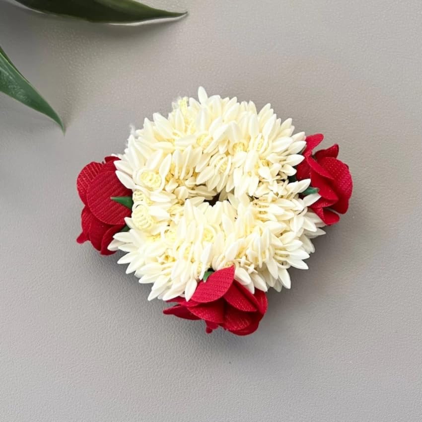 Elegant Rose Hair Bun Juda Flower Accessories for Women - Pack of 3 | Perfect for Weddings, Parties & Special Occasions