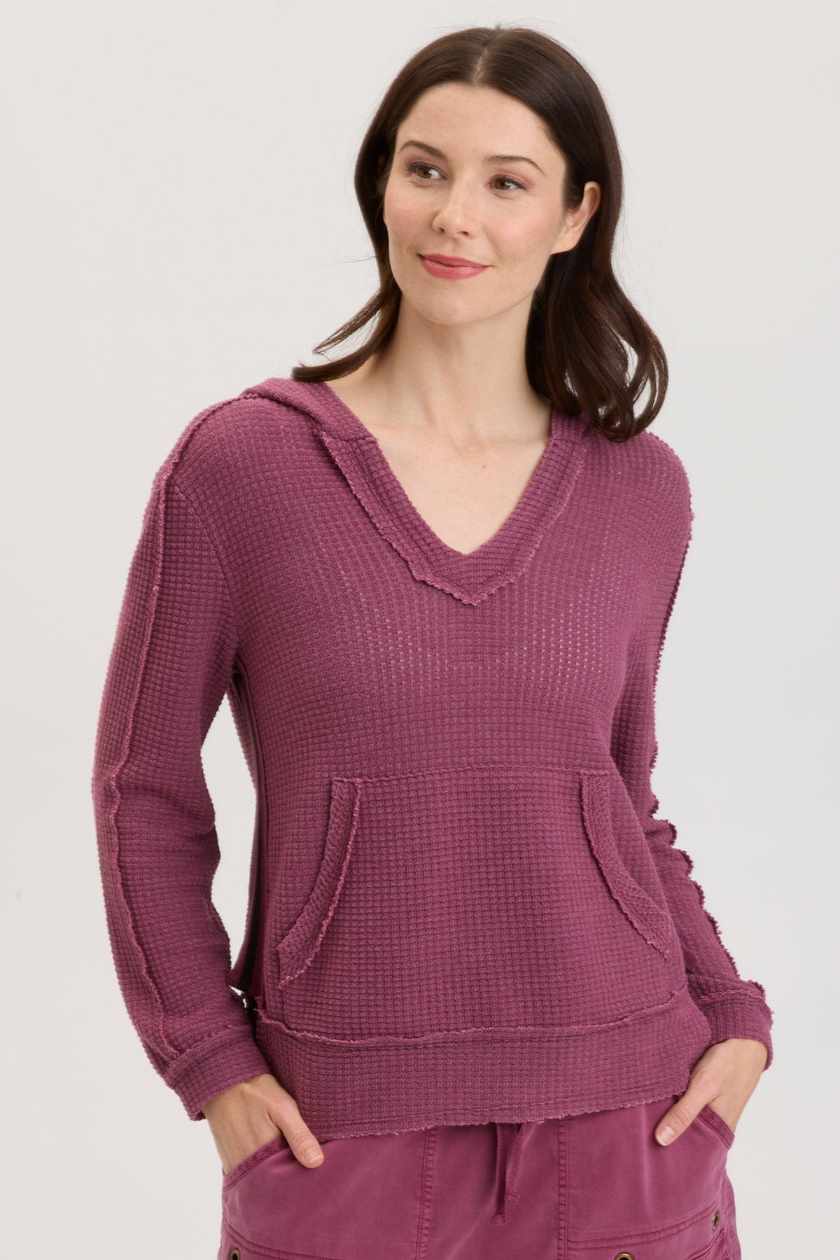 Zuriel Hoodie Cabaret Pigment - Stylish & Comfortable Women's Pullover Sweatshirt | Perfect for Casual Wear, Street Fashion & Fall Outfits