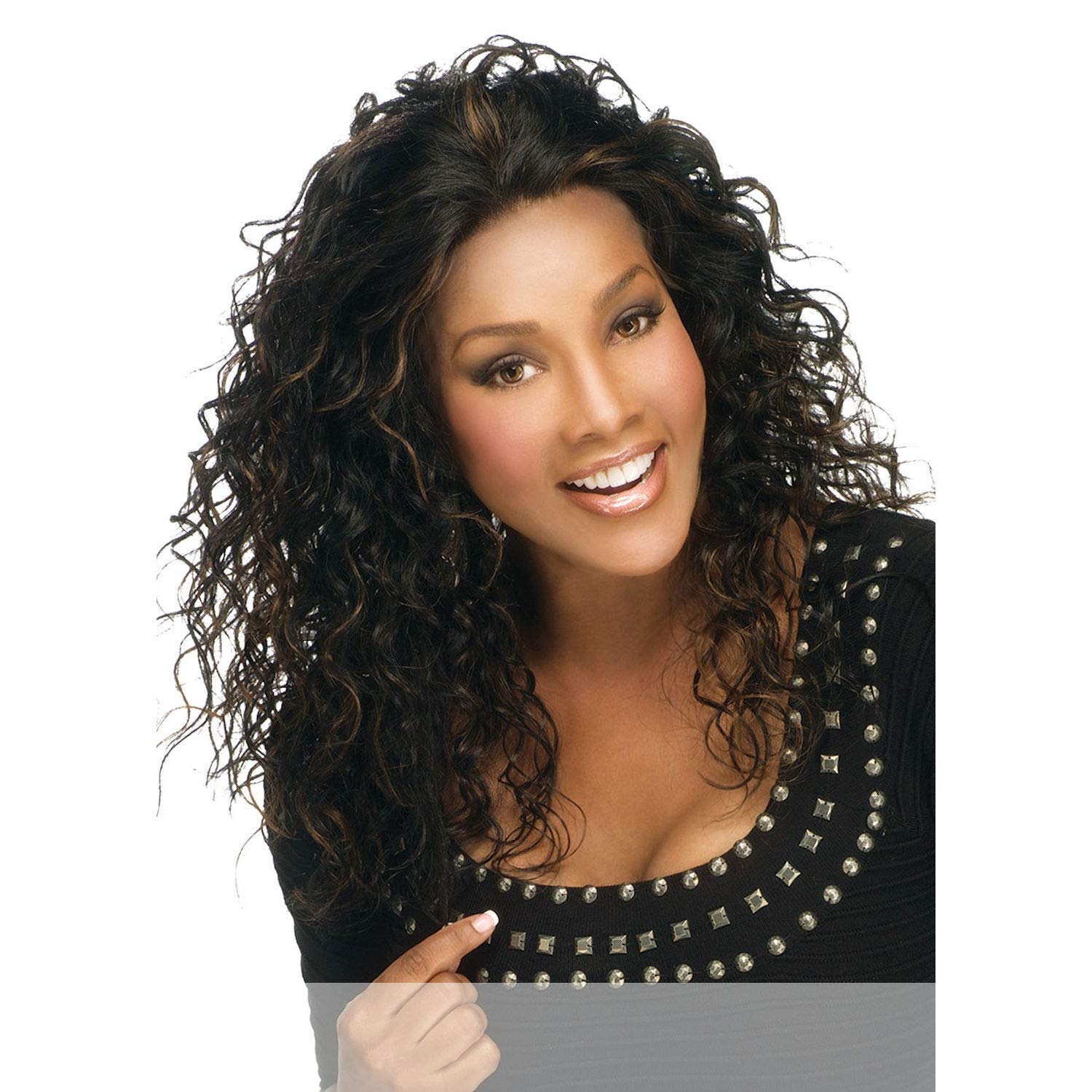 Vivica A. Fox QUEENIE-V 100% Human Hair Wig | Remi Lace Front Wig in FS430 Color | Perfect for Cosplay, Daily Wear & Special Occasions