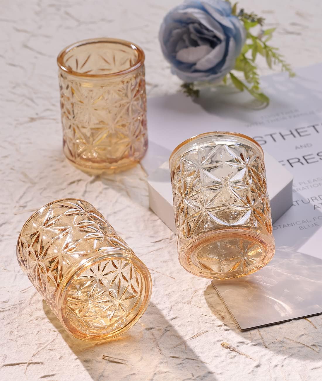 12-Pack Gold Votive Candle Holders - Elegant Tea Light Holders for Wedding Centerpieces, Bridal Showers & Home Decor | Perfect for Birthday Parties, Holiday Celebrations & Romantic Dinner Table Settings