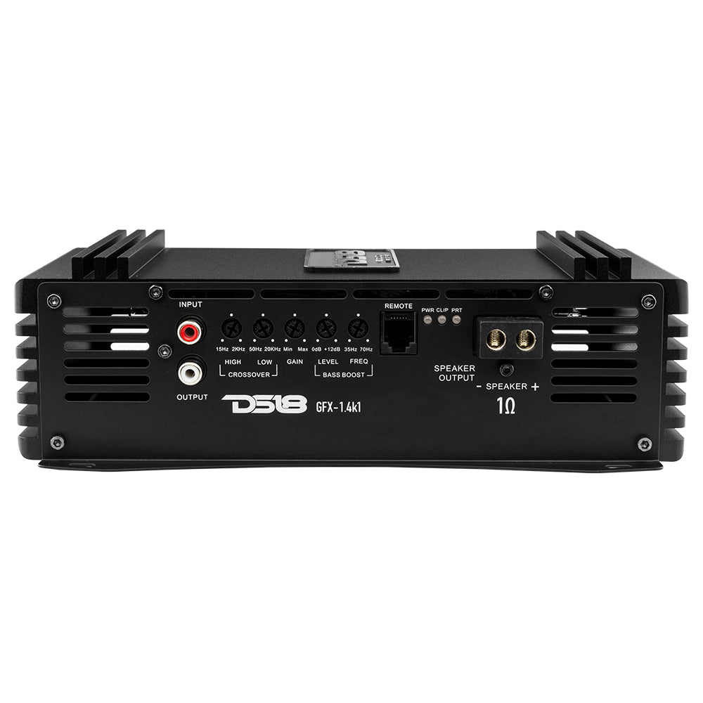 PRO 1 Channel Full Range Class D Amplifier 1400 Watts RMS @ 1 Ohm - High Power Car Audio Amp for Subwoofers & Speakers | Perfect for Car Stereo Systems & Home Theater Setups