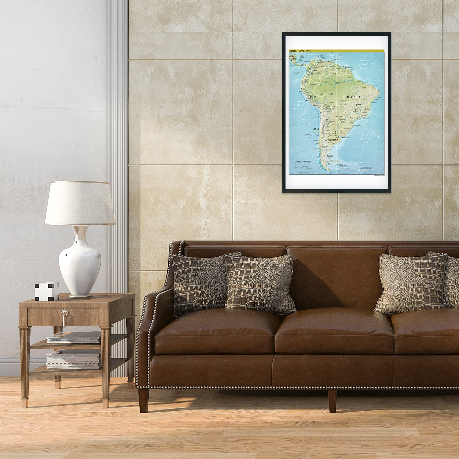 2021 South America Map Poster - 24x36 Inch Wall Art - Detailed Latin America & South America Wall Map - Perfect for Classrooms, Home Decor & Geography Enthusiasts
