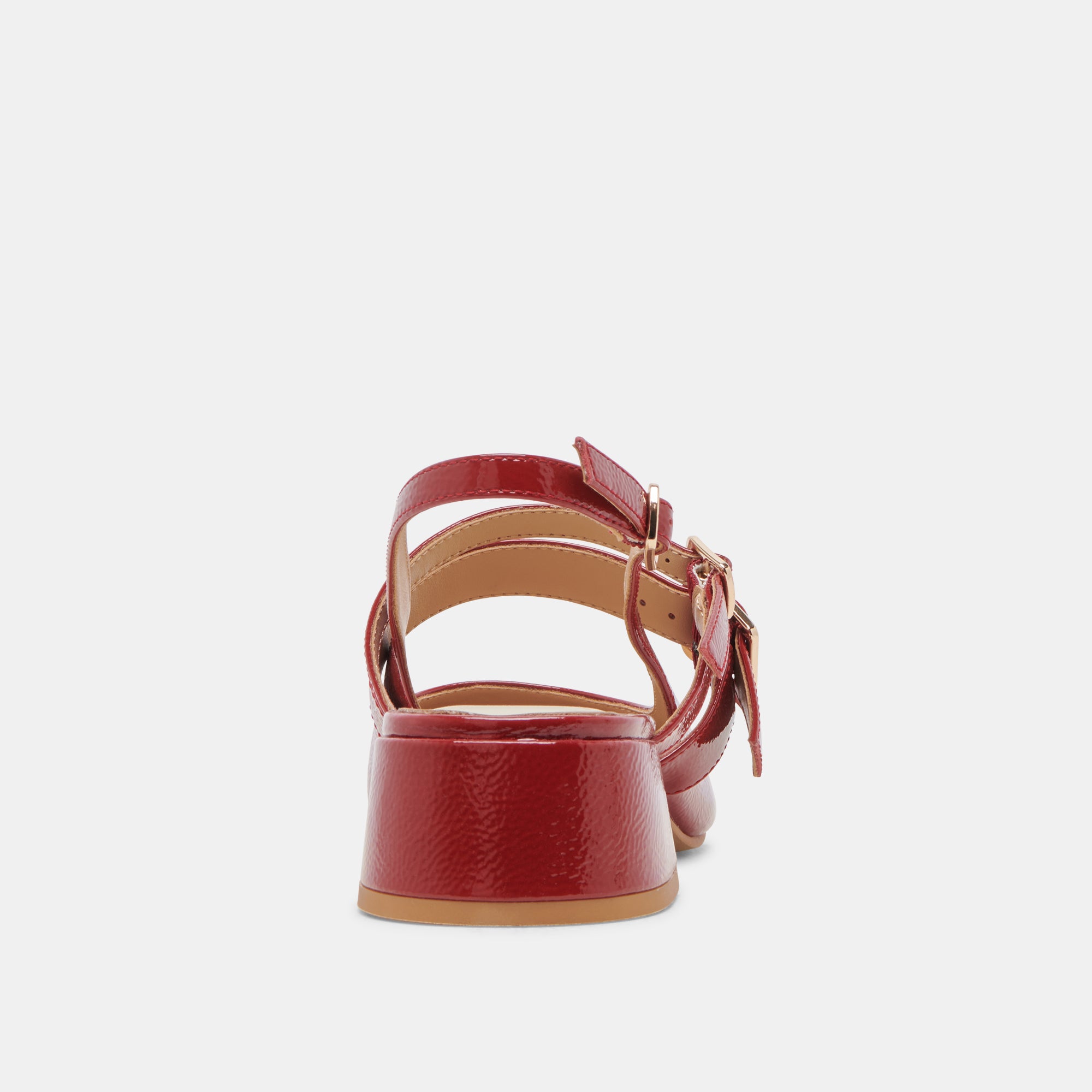 PATZY HEELS - Crimson Crinkle Patent Leather High Heels for Women | Elegant & Comfortable Dress Shoes for Parties, Weddings & Special Occasions