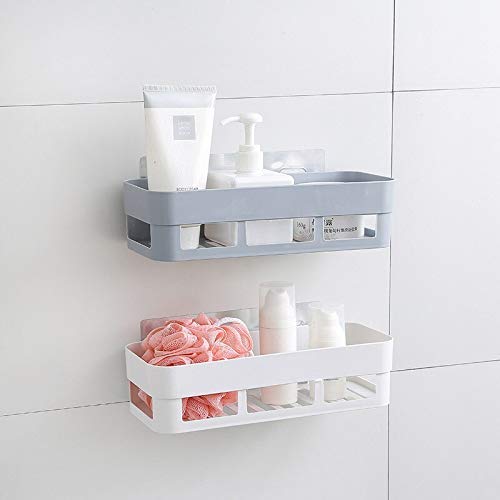 KINZILLA 2-in-1 Kitchen Sink Soap Holder and Sponge Rack - Plastic Bathroom Soap Dispenser Organizer for Sink Countertop - Multicolor (2-Pack) - Perfect for Kitchen, Bathroom, and Laundry Room Organization