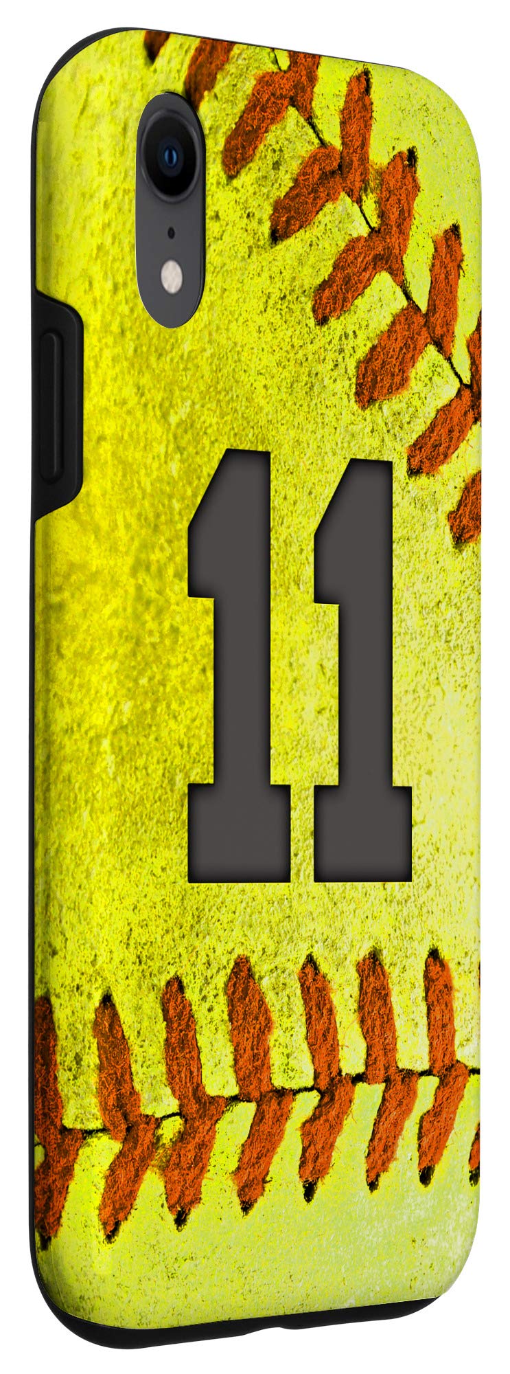 iPhone XR Softball Jersey No. 11 Phone Case - Perfect Gift for Softball Lovers & Fans - Durable Protective Cover for Games, Practice & Everyday Use