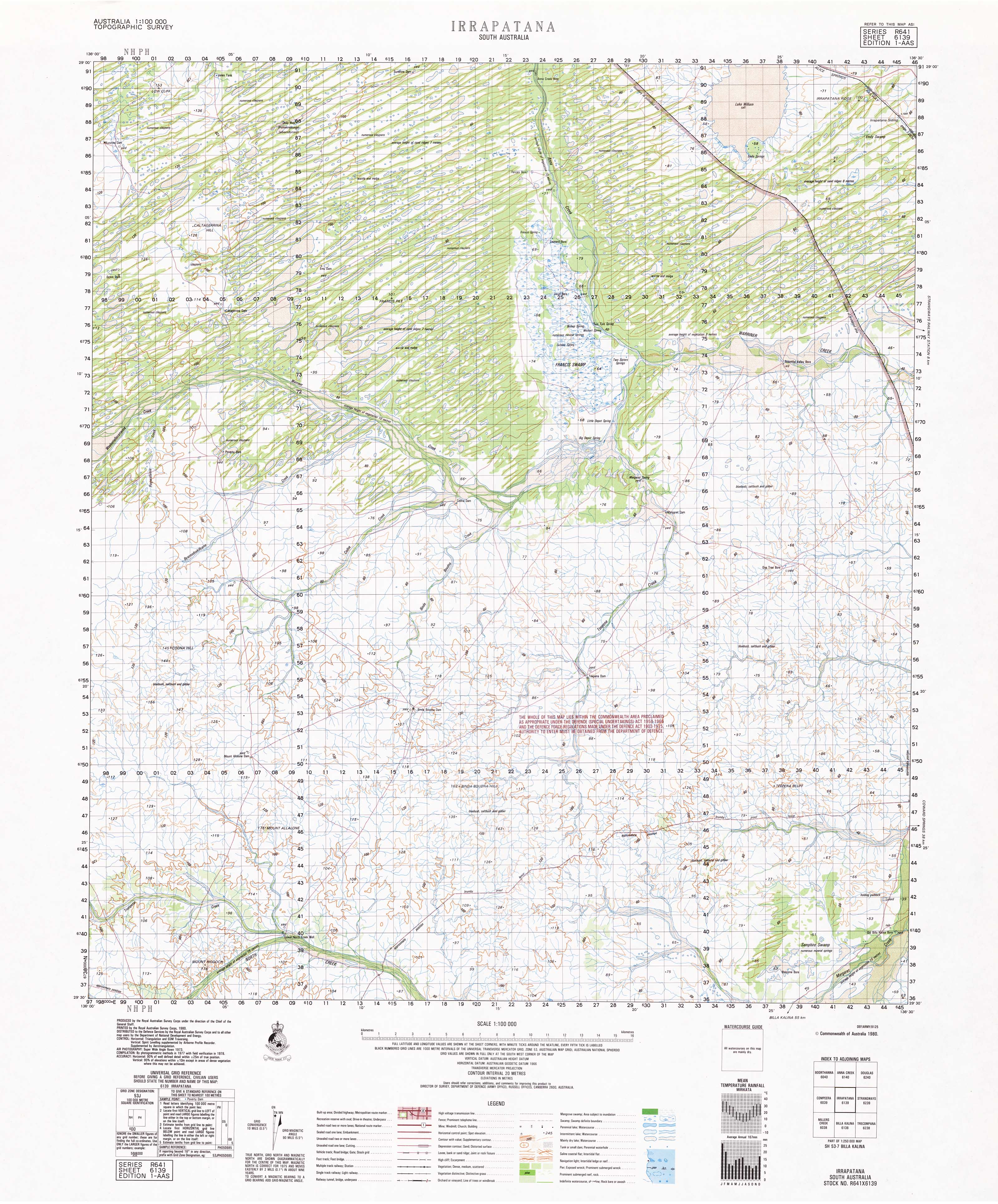6139 Irrapatana 1:100k Topographic Map - Detailed Hiking & Adventure Navigation - Perfect for Outdoor Exploration & Backpacking Trips