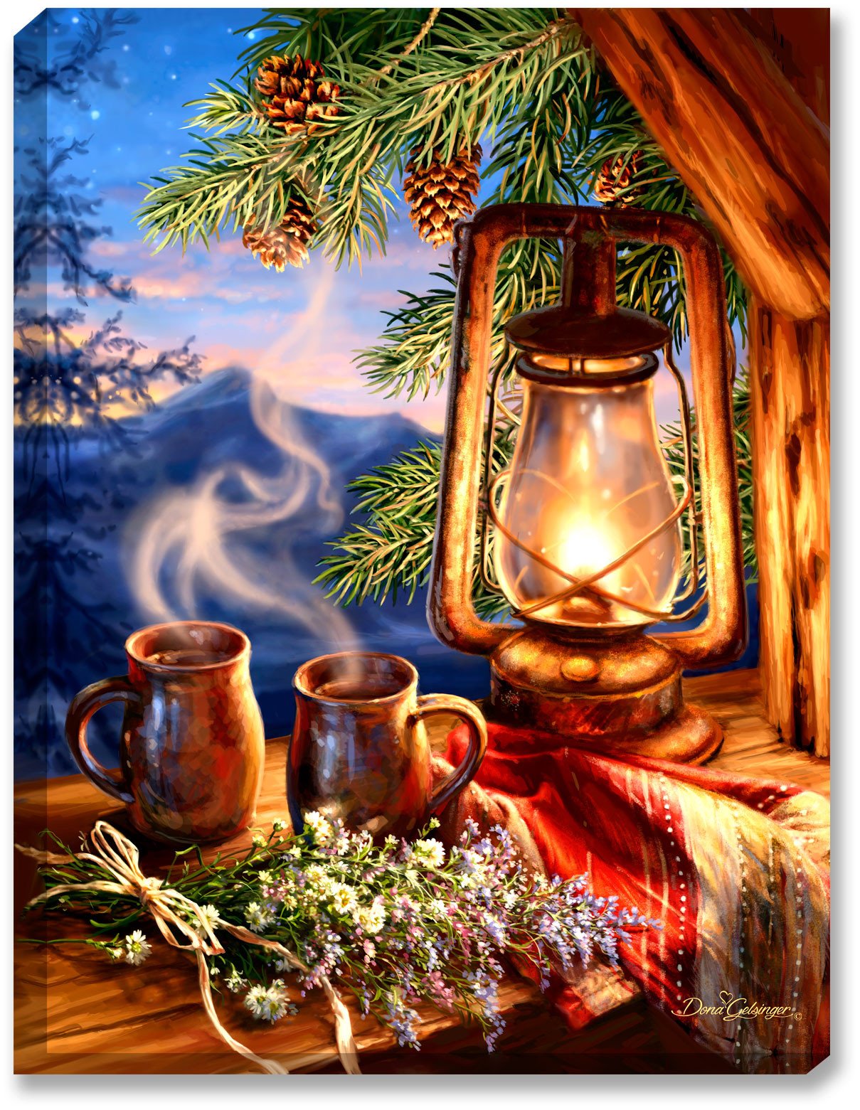 Glow Decor – 18” x 24” Nature Scenes LED Backlit Wall Art with Remote Control – Battery Included – Perfect for Living Room, Bedroom & Office Decor