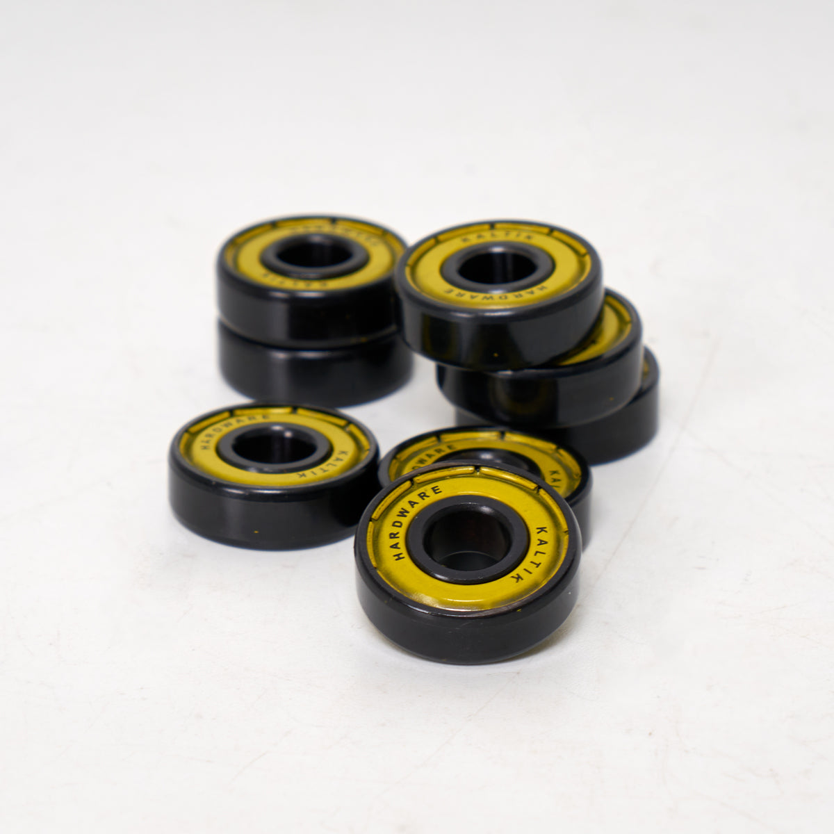 Kaltik Yellow Balls of Steel ABEC 9 Bearings - High Speed Precision Skateboard Bearings for Longboard, Scooter & Roller Skating