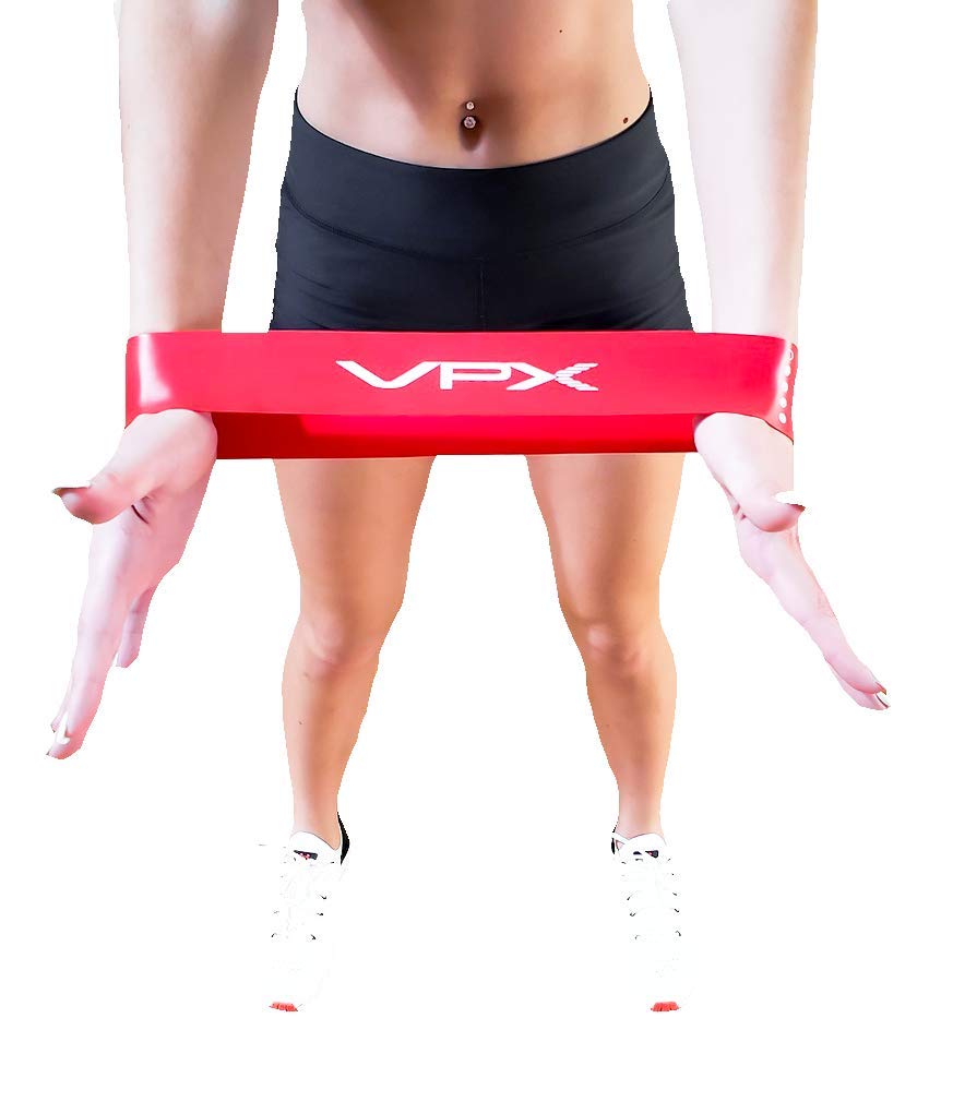 VPX Resistance Loop Bands Set of 5 - Latex Exercise Bands for Men & Women - Squat, Glute, Leg & Abs Workout - Non-Irritating Fitness Equipment for Home Gym, Yoga, Pilates & Physical Therapy