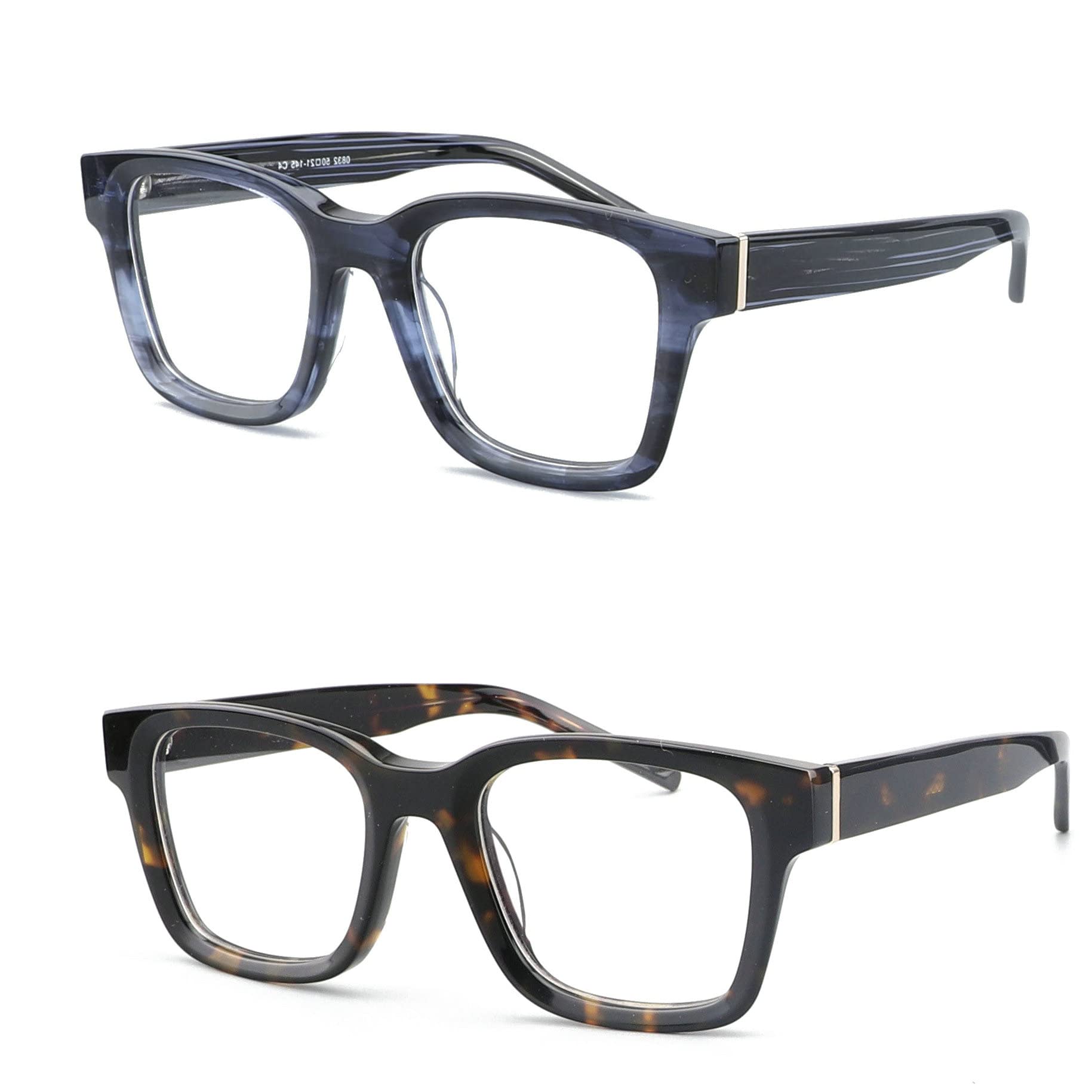 Vintage Square Small Frame Reading Glasses for Men - Retro Rectangle Presbyopia Eyeglasses with Anti-Fatigue Blue Light Blocking Technology | Perfect for Computer Work, Reading & Daily Use