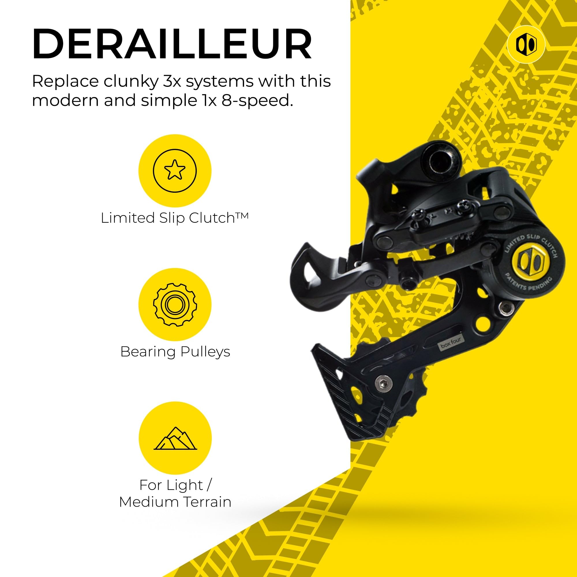 8-Speed Mountain Bike Groupset - Rear Derailleur, Shifters, Cassette & Chain Kit for MTB Drivetrain Upgrade | Compatible with E-Bikes & Regular Bikes | Perfect for Trail Riding, Commuting & Off-Road Cycling
