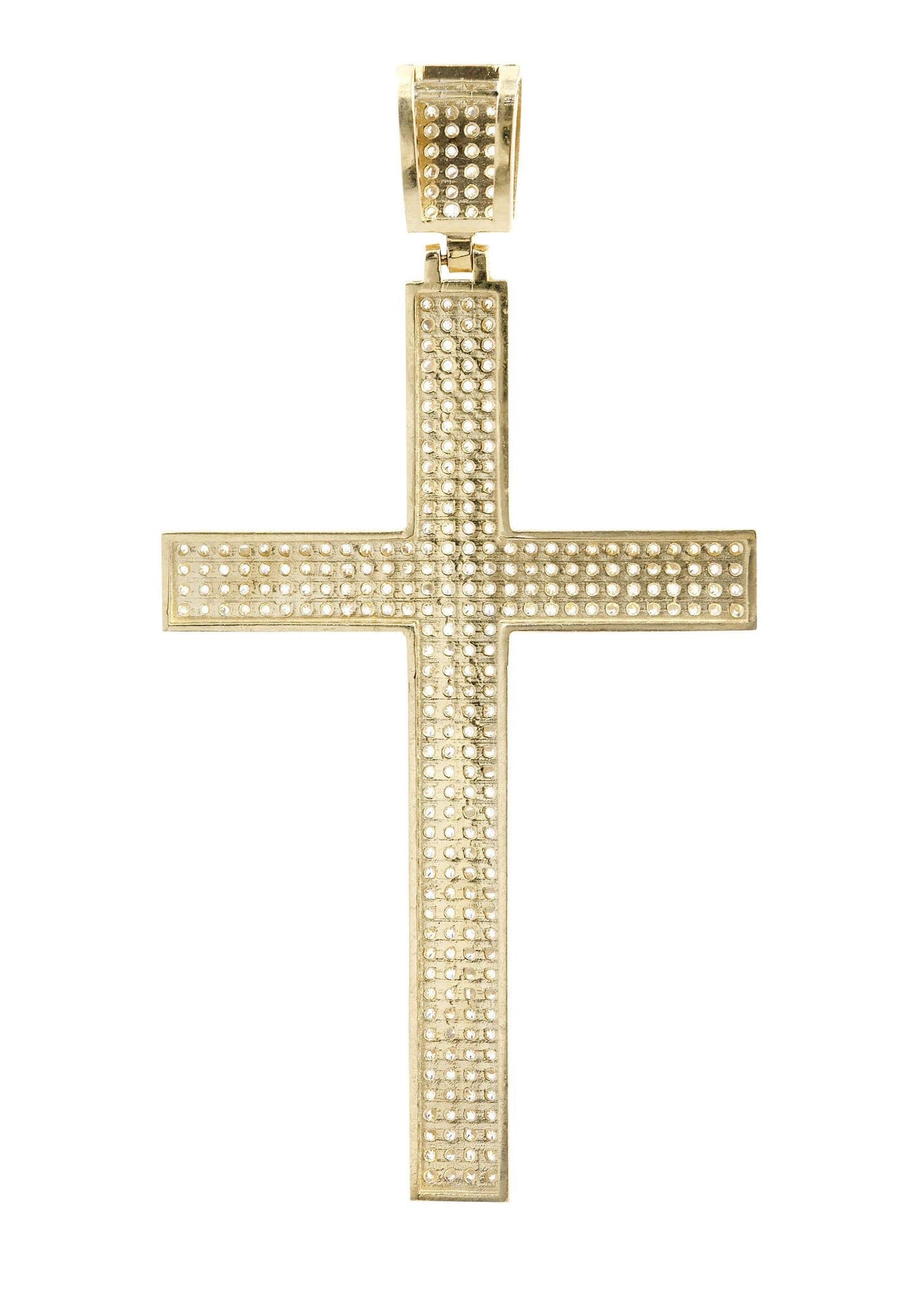 10K Gold Cross Pendant Necklace for Women & Men - 21 Grams Religious Jewelry Gift for Baptism, First Communion & Everyday Wear