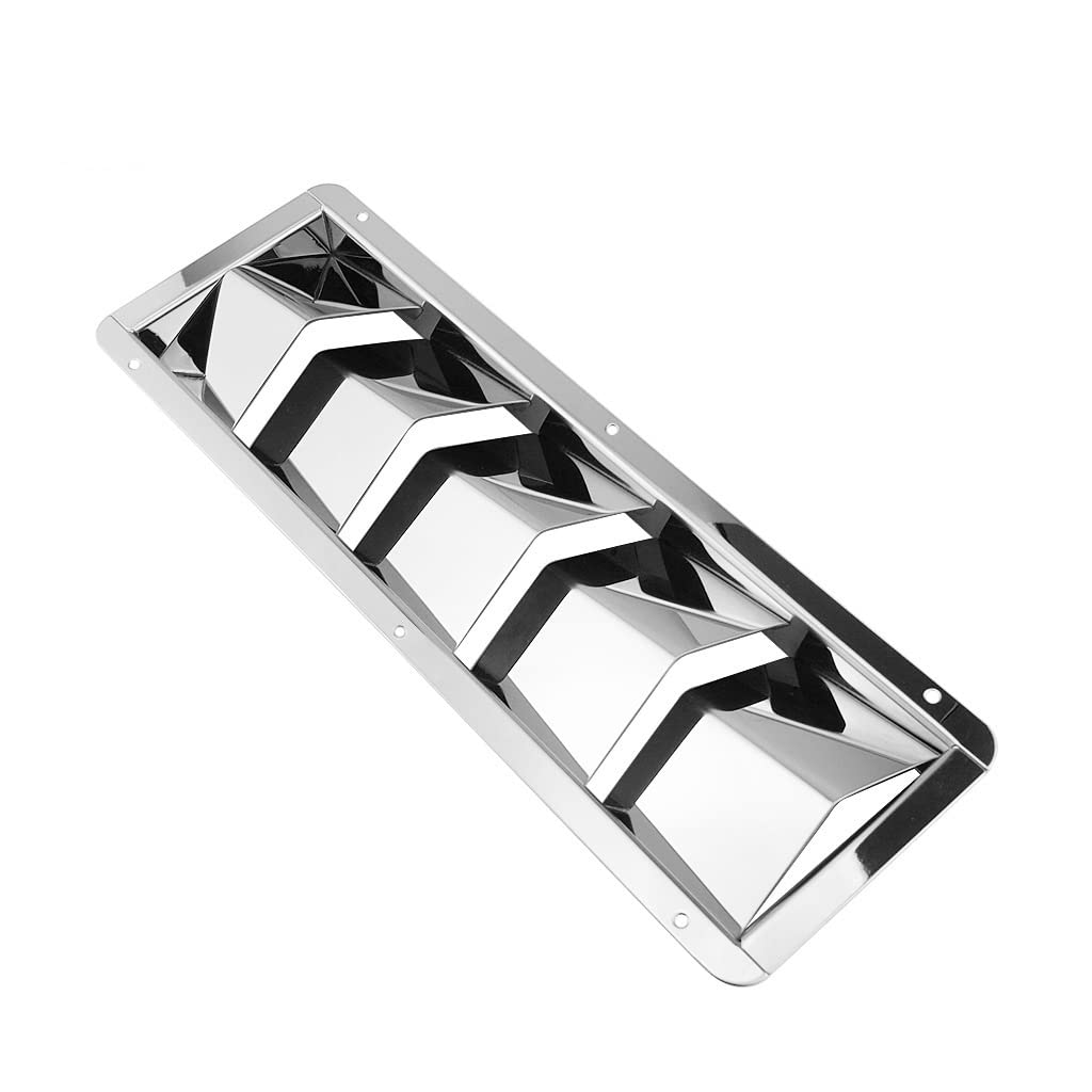 Stainless Steel 304 Marine Vent Grille - 5 Slot Boat Air Louver Cover (51MM) for Marine Ventilation