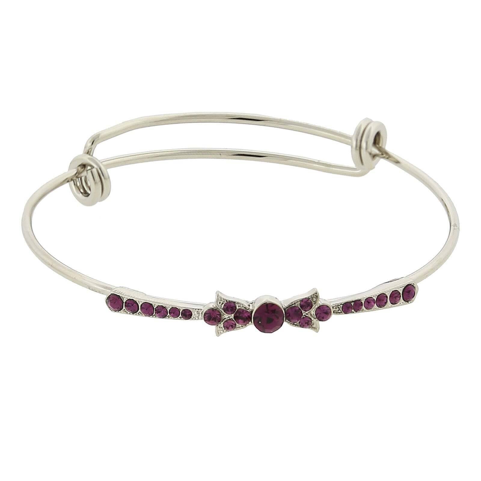 1928 Clear Crystal Wire Bangle Bracelet for Women - Elegant Stackable Jewelry for Parties, Weddings & Everyday Wear