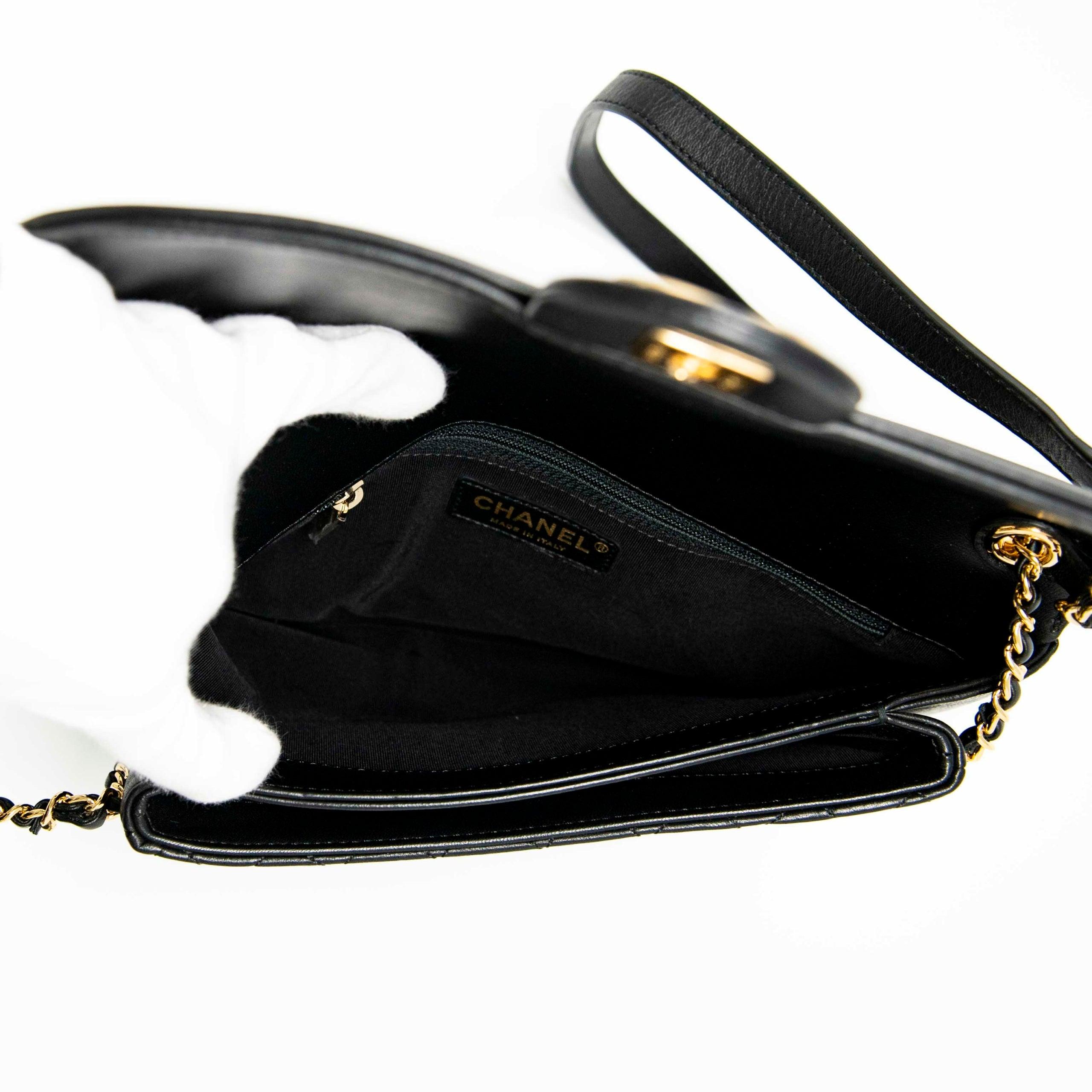Chanel Black Quilted Caviar Leather Unchained Flap Bag - Luxury Designer Handbag for Women, Perfect for Evening Parties & Special Occasions