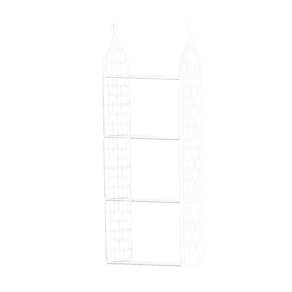 DOITOOL 3-Tier Foldable Closet Organizer - Space Saving Hanging Storage for Clothes, Sweaters, Towels & Accessories | Multi-Layer Hanging Shelf for Bedroom, Dorm & Small Spaces