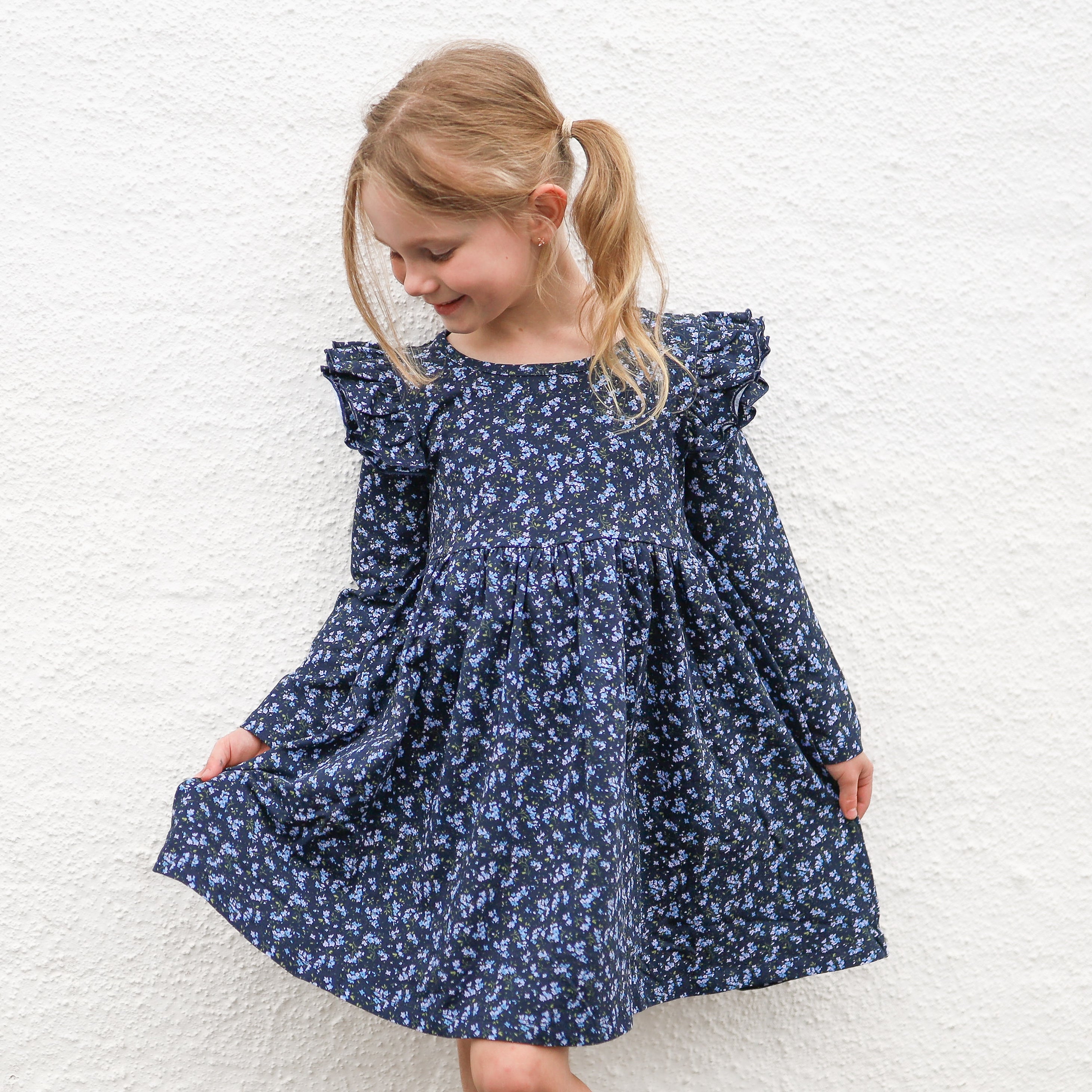 Winona Long Sleeve Swing Dress - Flowy Casual & Party Wear for Women | Perfect for Office, Date Night & Special Occasions