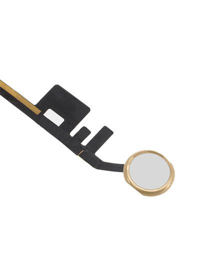 Original iPad 5 / iPad 6 Home Button Replacement with Flex Cable - Gold Color | Compatible with iPad 5th & 6th Generation | Easy DIY Repair for Broken Home Button