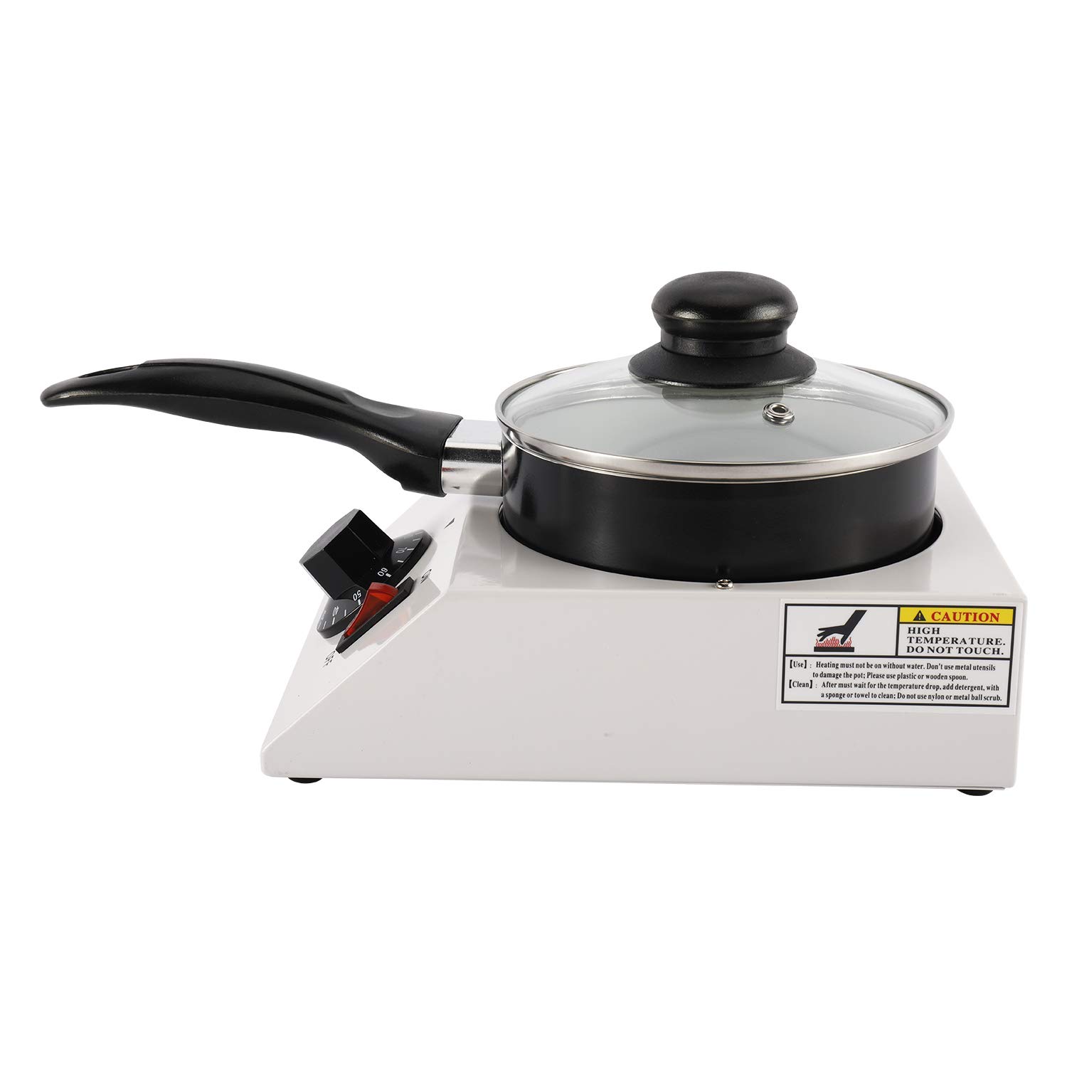 110V Chocolate Melting Pot with Adjustable Temperature - Professional Chocolate Tempering Machine for Candy Making, Baking & Dessert Decorating (Single Pot) - Perfect for Home Kitchens, Bakeries & Chocolate Shops