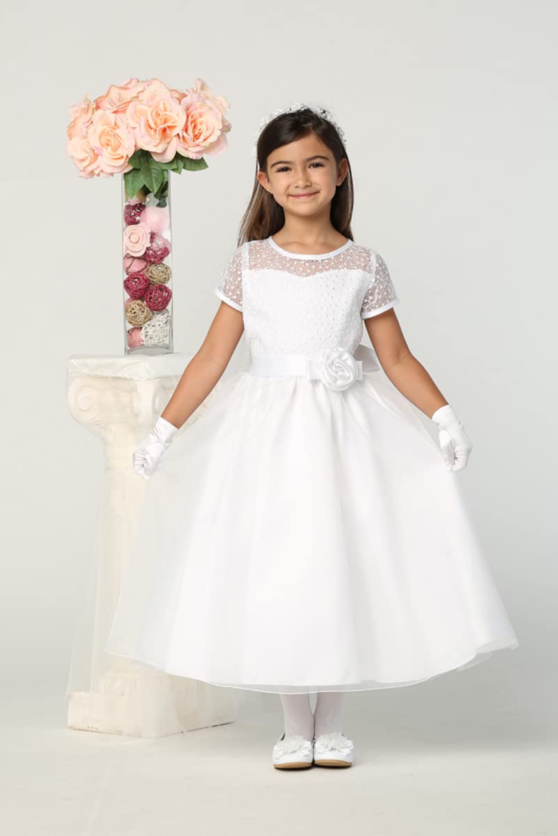 USA-Made Holy First Communion Dresses for Girls 7-16 | Plus Size White Communion Gowns | Perfect for Church Ceremonies & Religious Celebrations