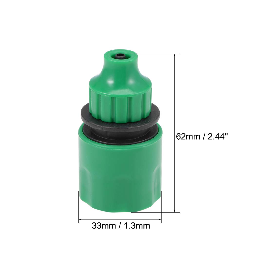 uxcell Quick Connector Hose Pipe Adapter Fitting - 4mm Inner Diameter for Garden Irrigation System (3pcs) - Perfect for Watering Plants, Lawn Sprinklers & Drip Irrigation