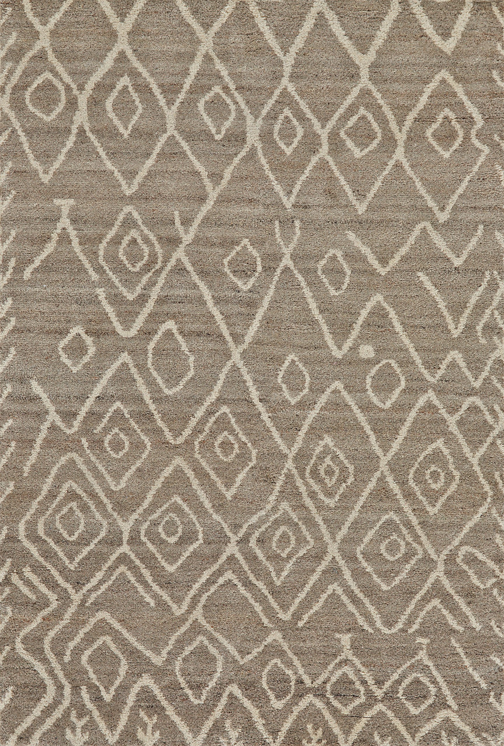 Feizy 599NATGRAH50 Barbary Handmade Natural/Graphite Area Rug - Soft Boho Chic Living Room Bedroom Decor Rug for Cozy Home & Office Spaces