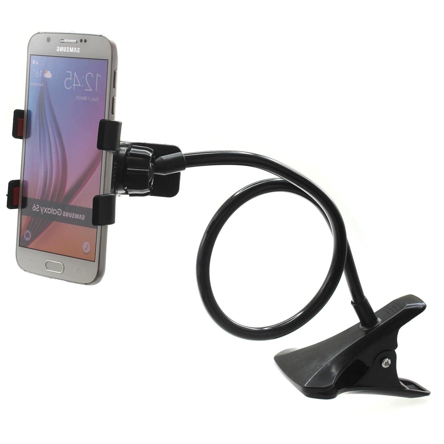 CAT S62 Phone Clip Holder Stand - Adjustable Gooseneck Desk & Bed Mount with Lazy Arm - Perfect for Hands-Free Viewing in Office, Kitchen, or While Relaxing