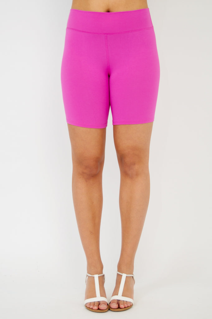 Hallie Women's Soft Bamboo Shorts - Breathable & Comfortable Lounge Shorts in Pink - Perfect for Yoga, Running, and Summer Casual Wear