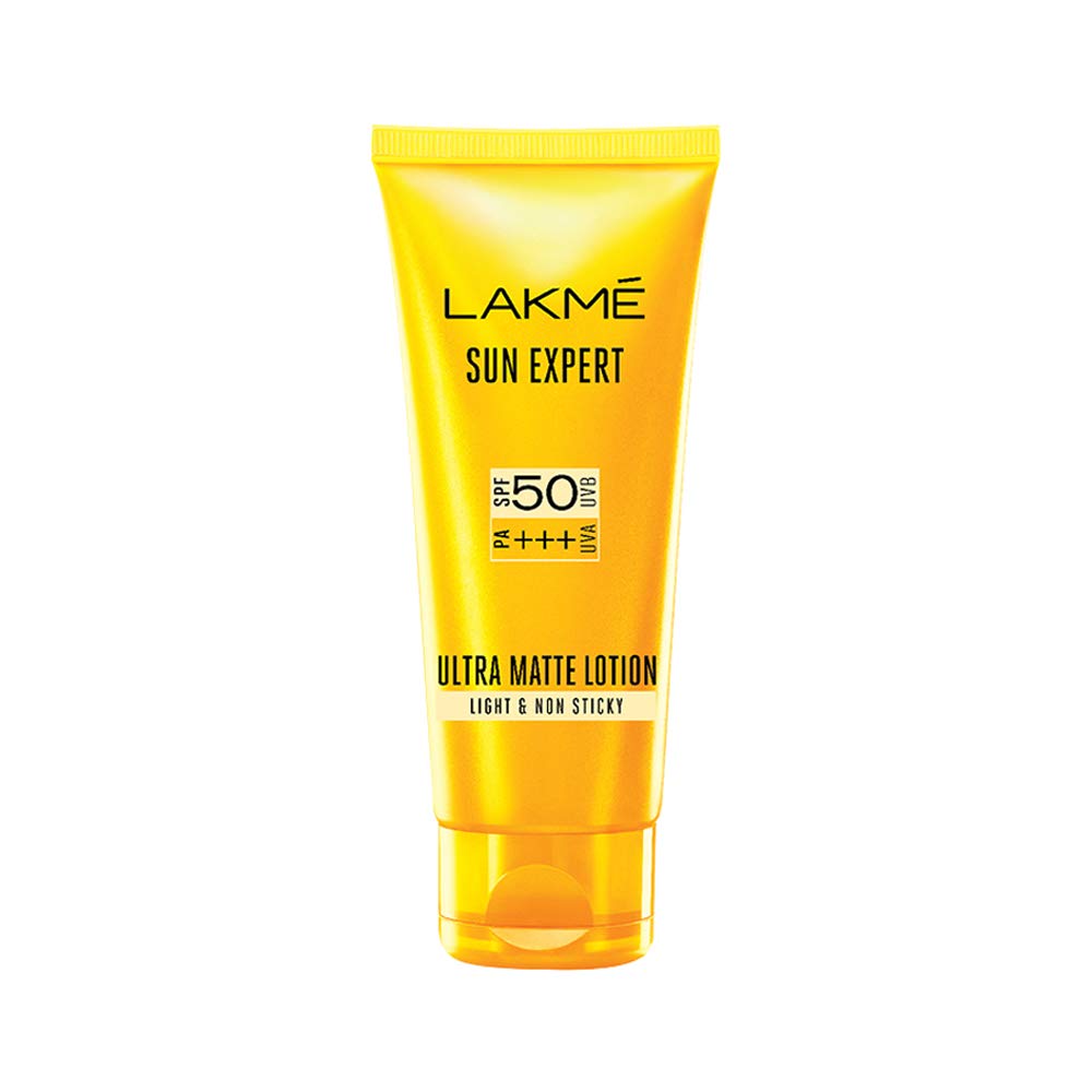 Lakme Sun Expert SPF 50 PA+++ Fairness UV Sunscreen Lotion 100ml & Peach Milk SPF 24 PA++ Sunscreen Moisturizer 200ml - Daily Face Protection for Oily & Dry Skin | Perfect for Beach, Outdoor Activities & Daily Use