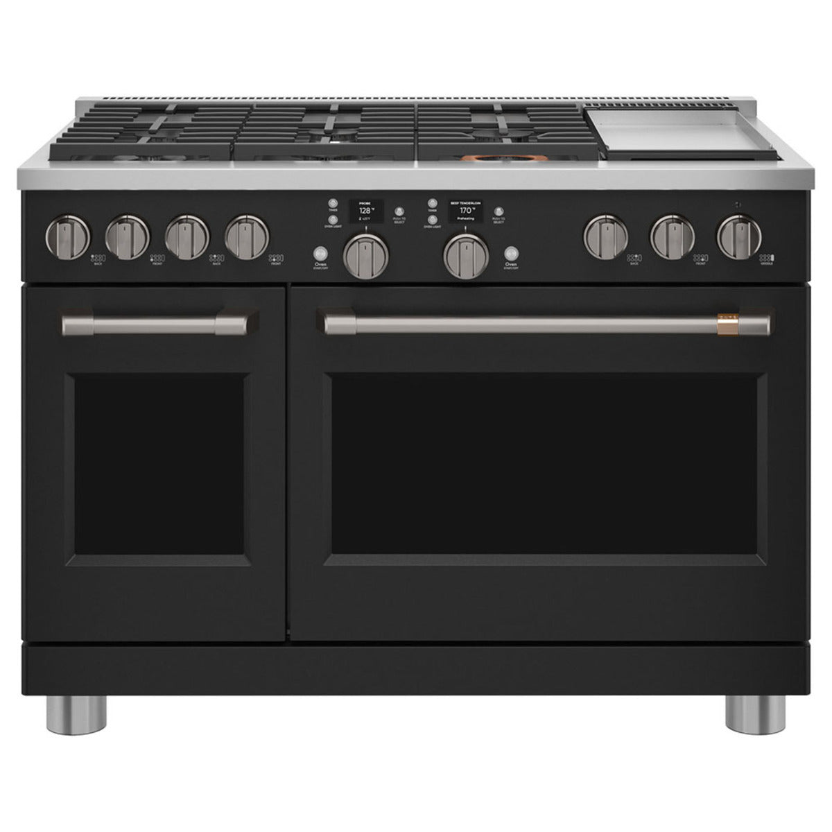 Cafe 36 Inch Refrigerator, 48 Inch Gas Range & Dishwasher Set - Premium Kitchen Appliance Bundle for Modern Homes | Perfect for Cooking, Entertaining & Family Gatherings