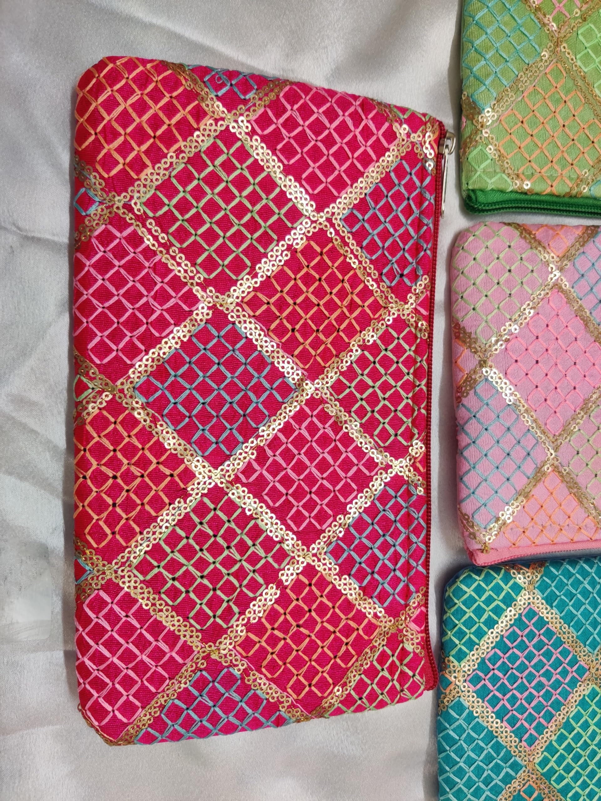 Betterminds Women's Clutch Purses Set of 5 - Elegant Multicolor Handbags for Weddings, Housewarming Parties & Baby Showers - Perfect Thank You Gifts for Guests & Special Occasions