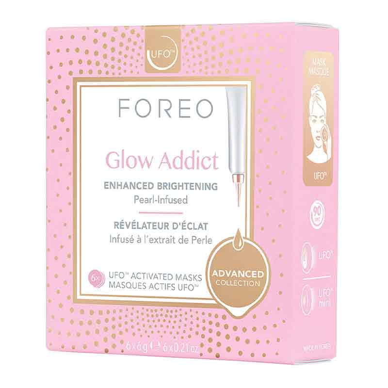 Foreo UFO Glow Addict Facial Mask - Hydrating & Brightening Sheet Mask for Radiant Skin | Perfect for Spa Nights & Self-Care Routines