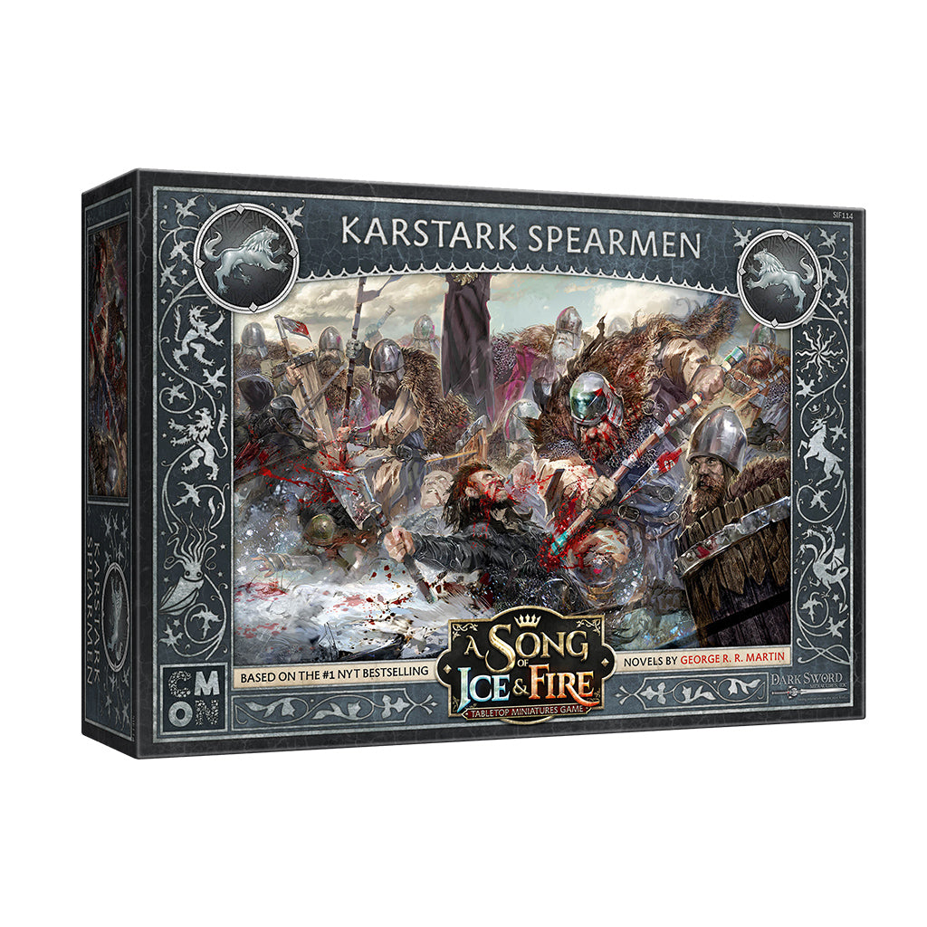 House Karstark Spearmen - Medieval Fantasy Spear Soldiers for Collectors & Wargaming | Perfect for Game of Thrones Fans & Tabletop Battles
