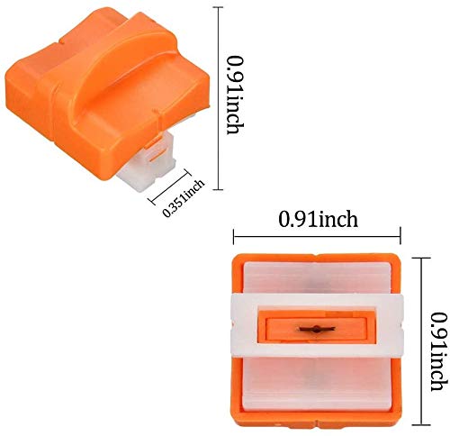 6-Pack Paper Cutter Replacement Blades - Sharp Trimmer Blades for A4 Paper, Cardstock & Photos - Automatic Safety Lock Design - Perfect for Office, Crafting & Scrapbooking Projects