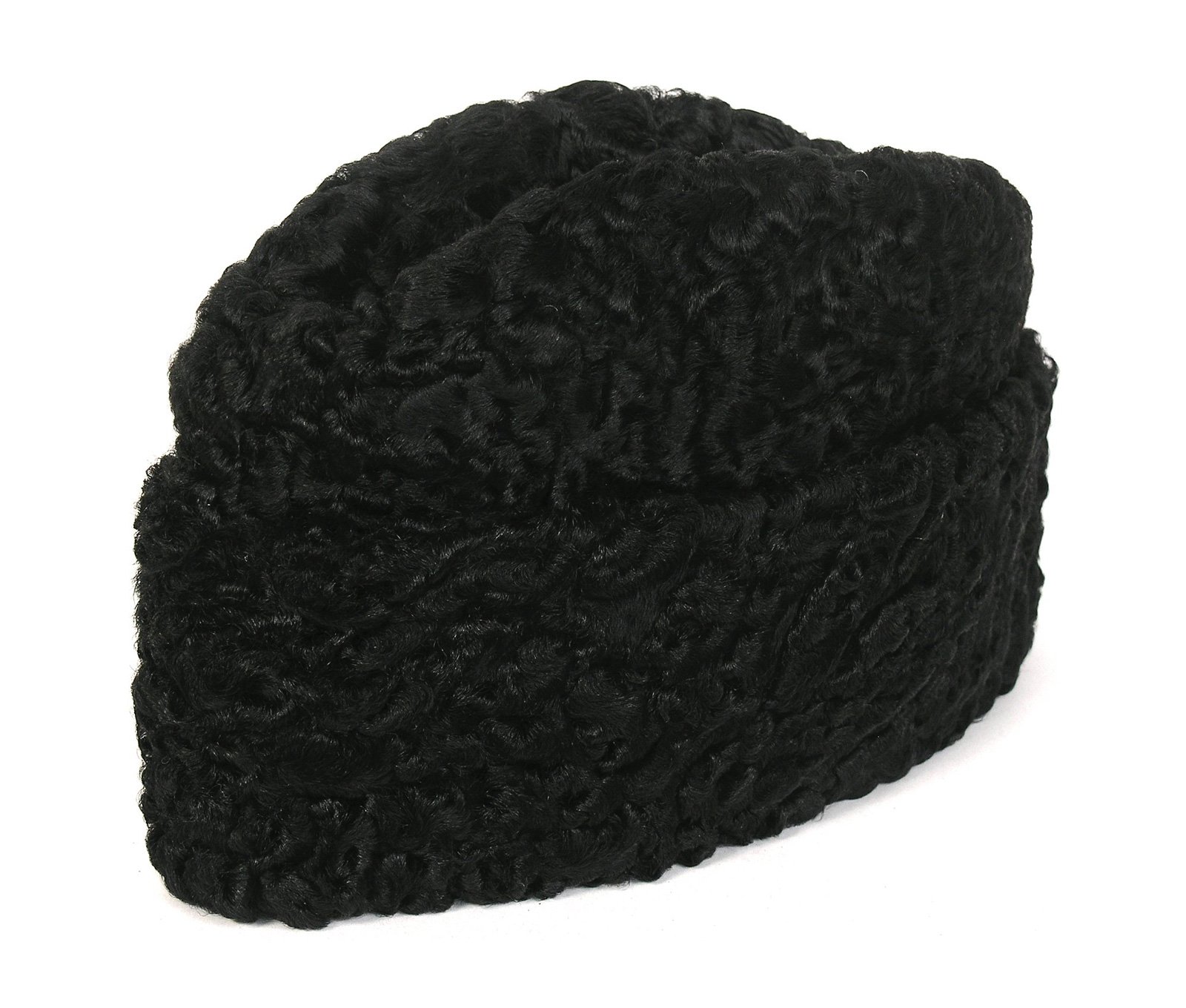Premium Men's Persian Lamb Ambassador Hat - Luxurious Winter Fur Hat for Cold Weather, Formal Events & Outdoor Activities