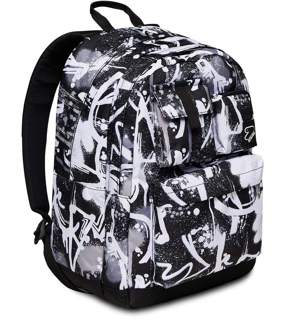 Seven XXL School Backpack - Double Compartment with Wireless Earphones & Laptop Pocket for Students