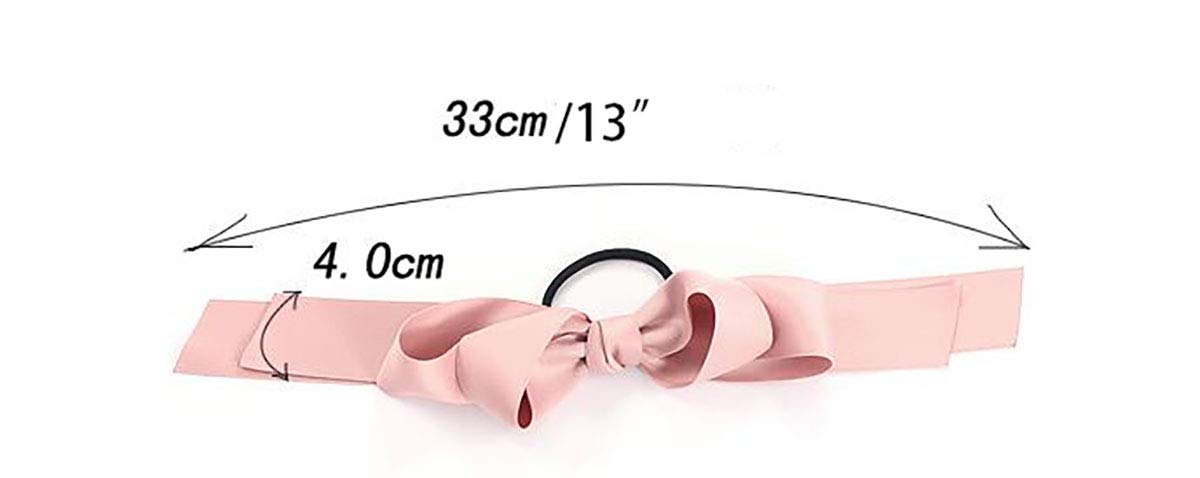 6 PCS Women's Satin Ribbon Bow Hair Ties - Soft Headbands, Ponytail Holders & Hair Accessories for Women & Girls - Perfect for Parties, Weddings & Everyday Styling