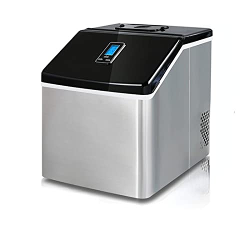**25kg Stainless Steel Countertop Ice Maker Machine - Square Cube Maker for Home & Commercial Use | Perfect for Parties, Bars, and Restaurants**