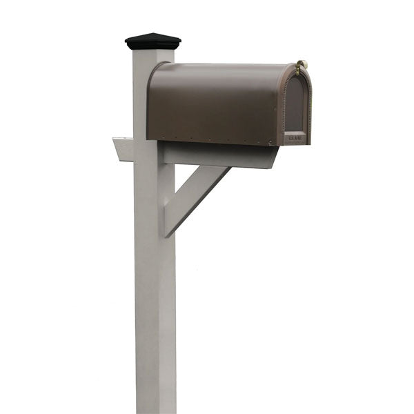 Durable Outdoor Hazleton Mailbox Post - Heavy Duty Steel Mailbox Stand with Anti-Rust Coating for Residential & Commercial Use - Perfect for Driveway, Garden, and Front Yard Installation
