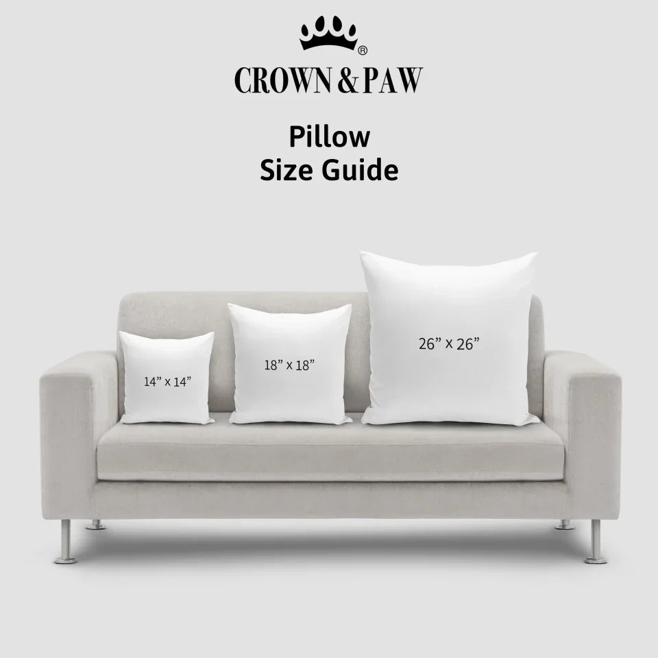 Custom Pet Icon Throw Pillow - Personalized Dog Cat Pillow Cover for Home Decor, Couch, Bedroom & Gifts - Funny Pet Lover Accessories for Living Room Sofa