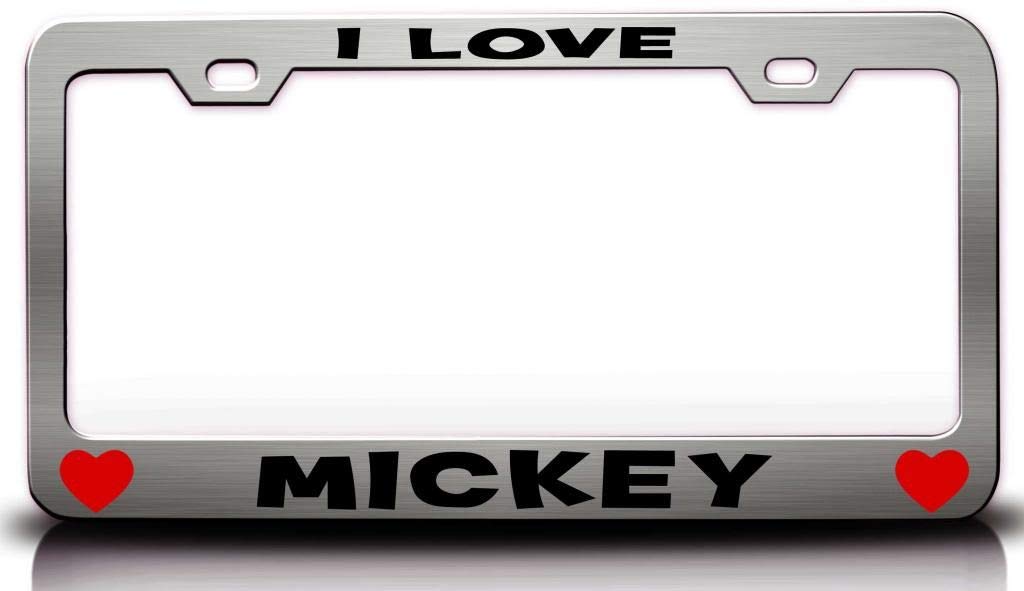 Mickey Mouse Metal License Plate Frame for Cars, SUVs & Trucks - Romantic & Fun Disney Accessory - Perfect for Disney Fans & Car Enthusiasts