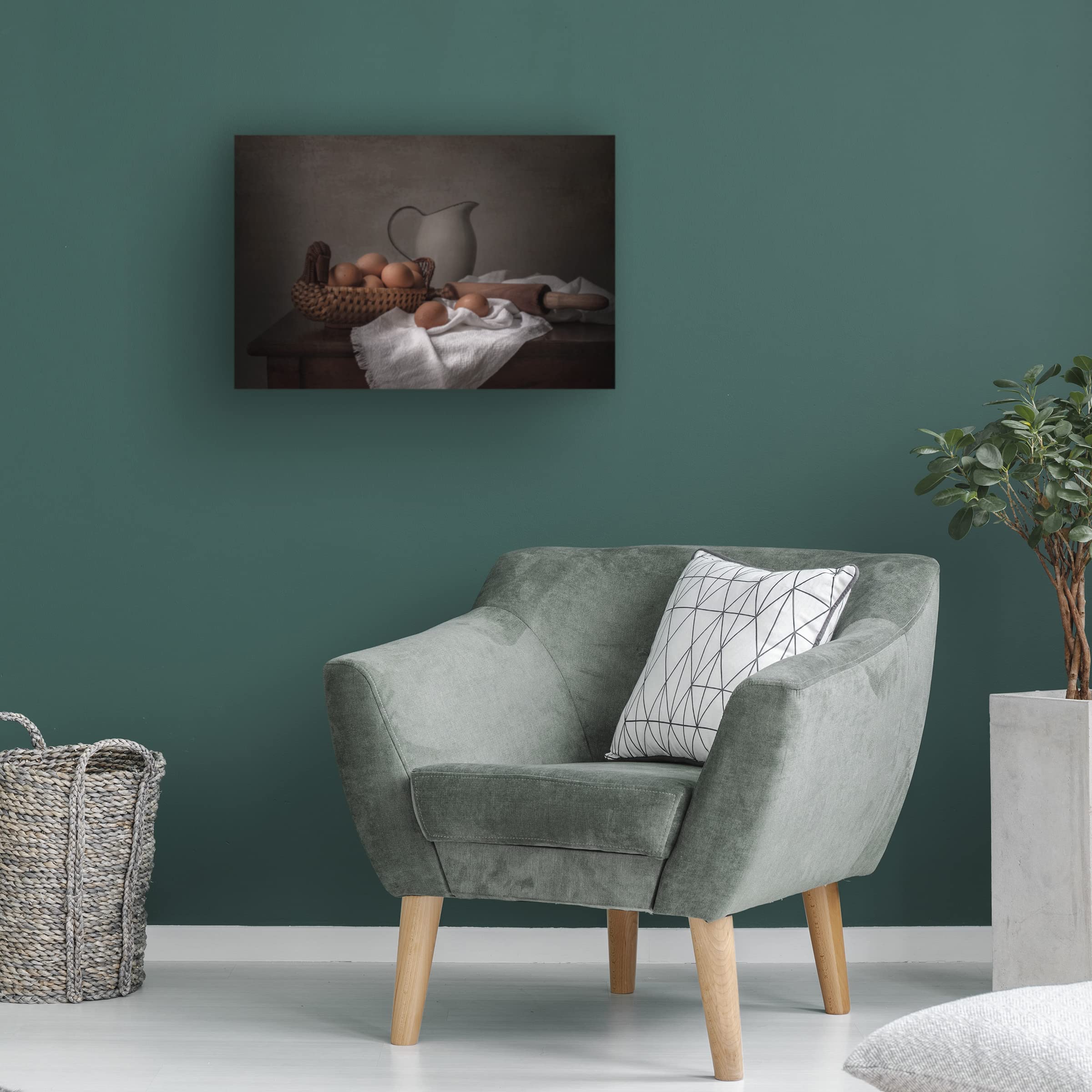 Trademark Fine Art 'Bread Day' Canvas Wall Art Print by Margareth Perfoncio - Perfect for Kitchen, Dining Room & Cafe Decor