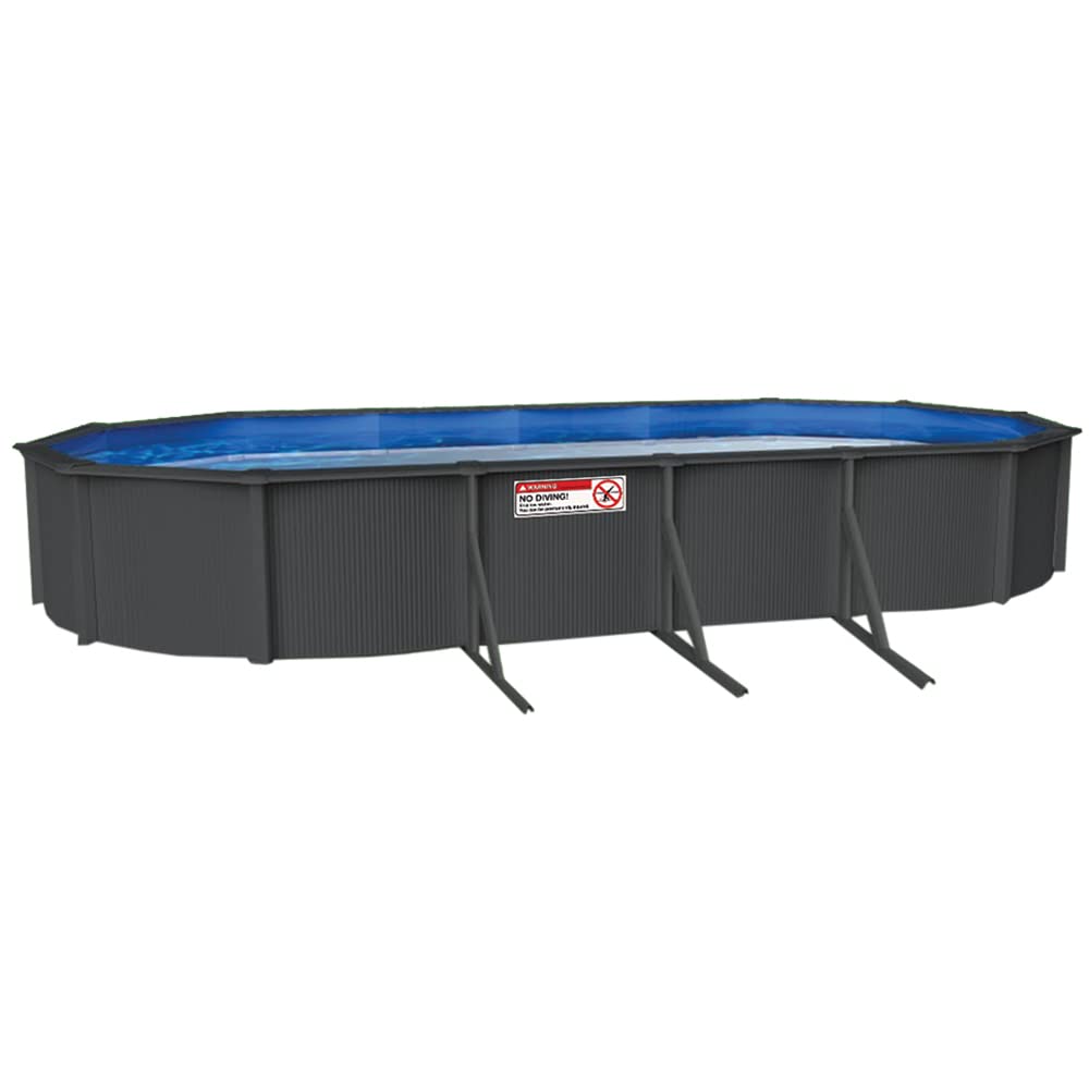 Lake Effect Pools 'Metropolitan' 12' x 24' Oval Above-Ground Swimming Pool | 52