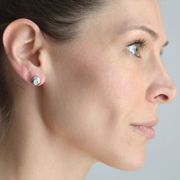 1.50ctw Platinum Round Brilliant Cut Diamond Stud Earrings for Women - Perfect for Weddings, Anniversaries & Special Occasions
