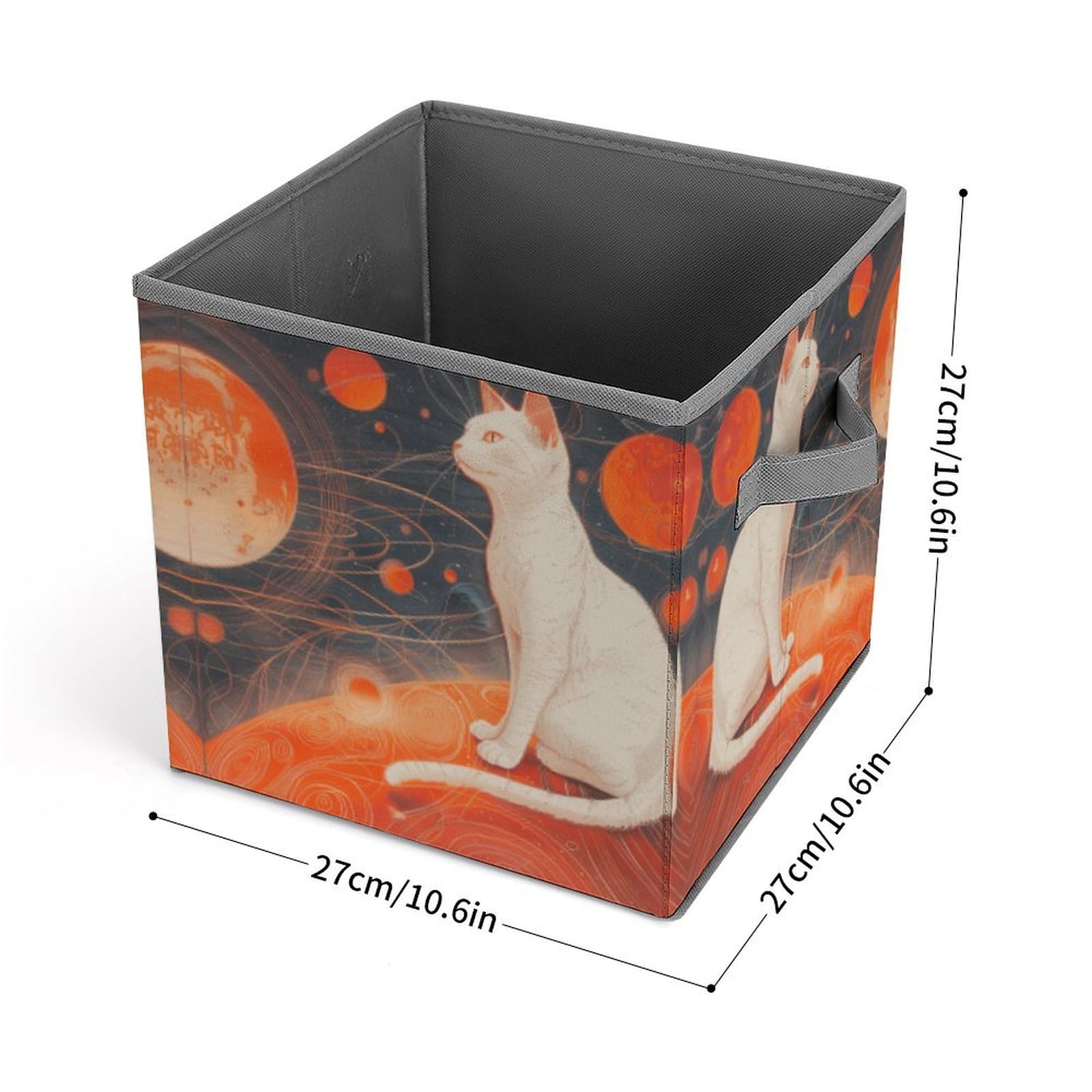 Foldable Storage Cubes with Handles - Organize Clothes, Toys & More for Cabinet, Shelf & Closet | Perfect for Home, Office & Dorm Organization