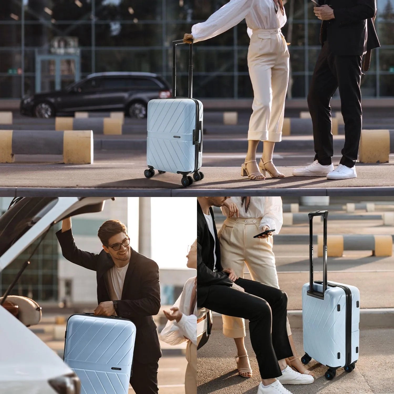 Daren 16-20 Inch Lightweight Hardside Carry On Luggage - Perfect for Air Travel, Business Trips & Weekend Getaways