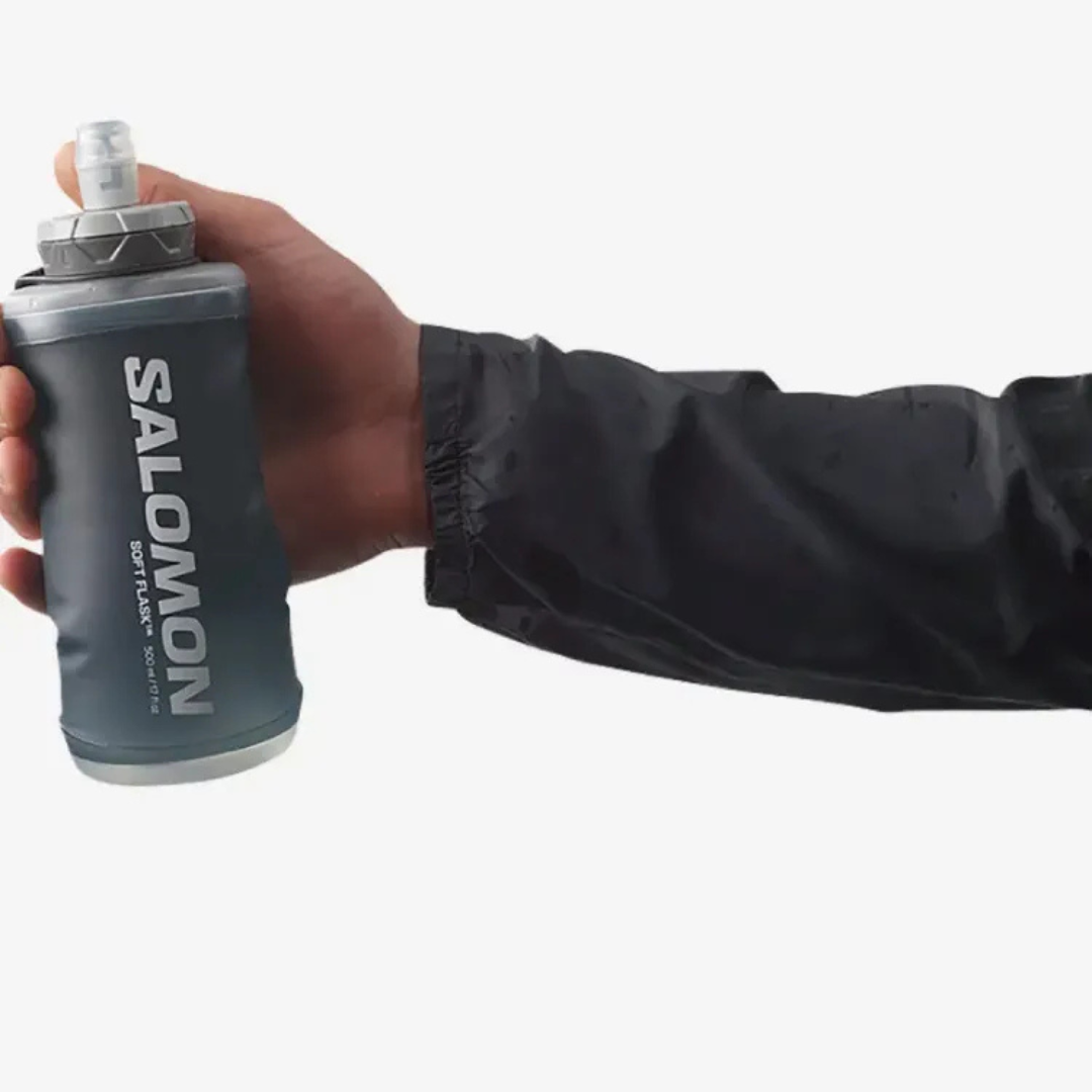 Salomon Active Handheld 500ml Water Bottle - Lightweight Hydration Pack for Running, Hiking & Outdoor Sports (Model LC1928600) - Stay Hydrated During Workouts & Adventures