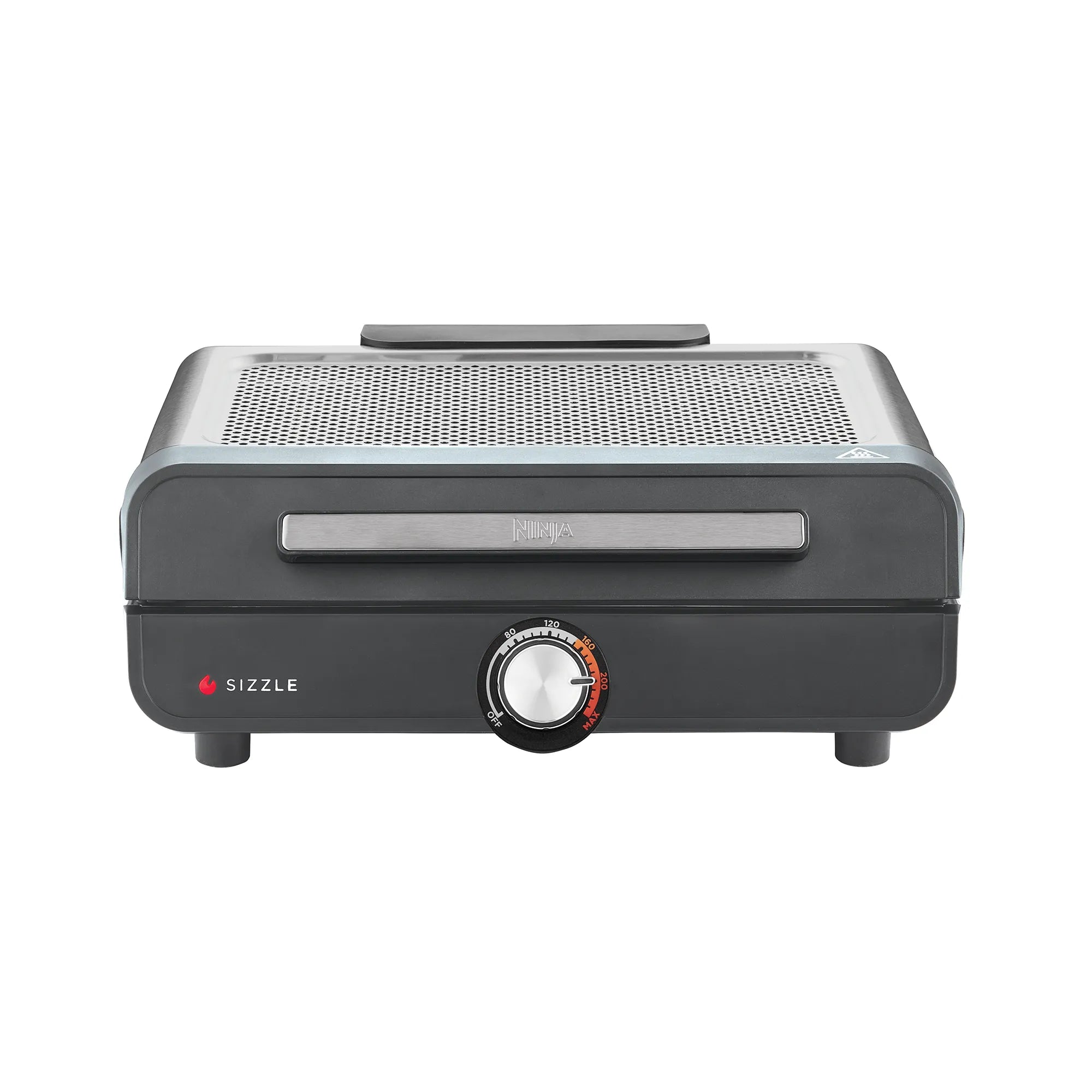 Ninja Sizzle Indoor Electric Grill with Flat Plate - Countertop Smokeless Grill for Steak, Chicken, Vegetables - Perfect for Small Kitchens, Apartments & Healthy Cooking