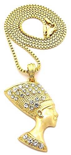 GOLD COLOR/STNS 24 BOX CHAIN