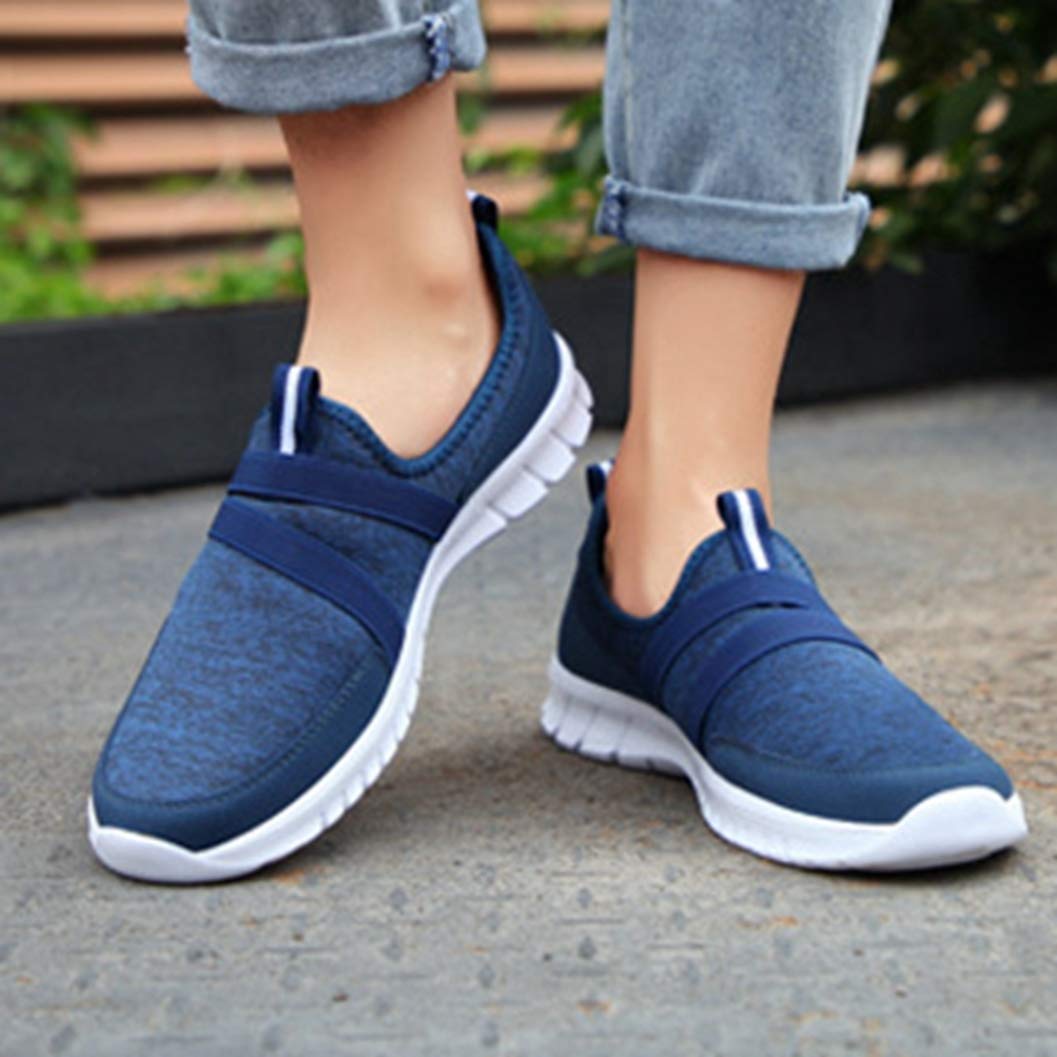 Women's Comfortable Slip-On Walking Sneakers - Breathable Casual Loafers for Ladies | Fashionable & Lightweight Flats for Work, Travel & Everyday Wear